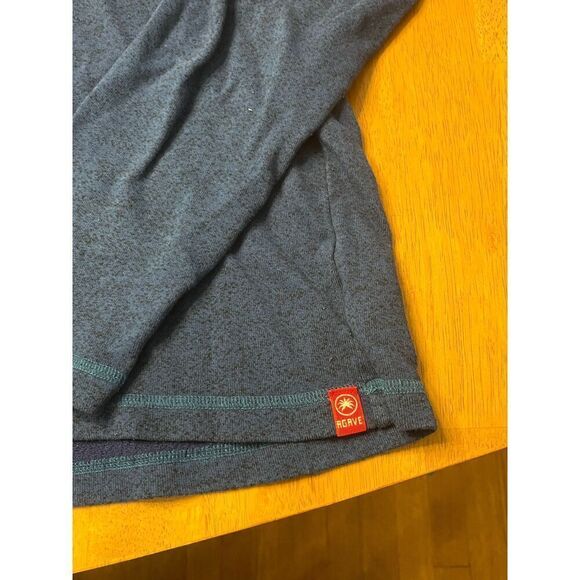 Navy Agave American Made 1/4 Zip Sweatshirt large - Picture 2 of 4